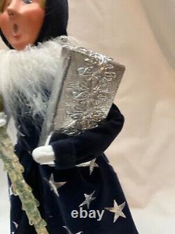 Byers Choice 2010 Ice Princess Gold Crown Silver Gift Crystal Staff Rare