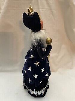 Byers Choice 2010 Ice Princess Gold Crown Silver Gift Crystal Staff Rare