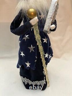 Byers Choice 2010 Ice Princess Gold Crown Silver Gift Crystal Staff Rare
