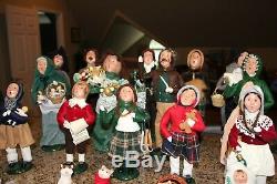 Byers Choice Carolers Large Lot Small and Large Christmas Carolers