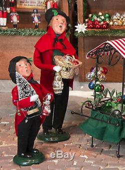 Byers Choice Father & Son Selling Christmas Ornaments Free Shipping