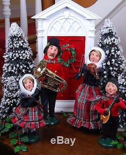 Byers' Choice Musical Instrument Family Set of 4 New 2017 Christmas Carolers