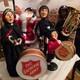 Byers' Choice Salvation Army Carolers Lot Of 6 With Instruments & Drums Rare