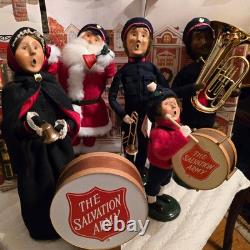 Byers' Choice Salvation Army Carolers Lot of 6 with Instruments & Drums Rare