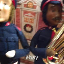 Byers' Choice Salvation Army Carolers Lot of 6 with Instruments & Drums Rare