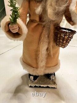 CONNIE KRIZNER Artist Signed 9 1/2 Belsnickle Christmas Santa RARE Figurine