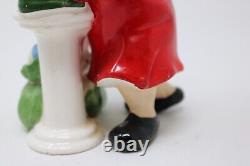 Ceramic Josef Originals Santa On Phone Christmas Figure Rare Hard To Find Japan