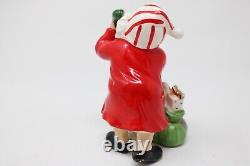 Ceramic Josef Originals Santa On Phone Christmas Figure Rare Hard To Find Japan