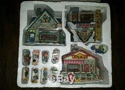 Christmas Around The World Birch Bark Village complete in box