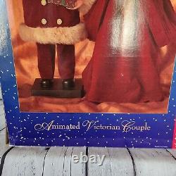 Christmas Carolers Decoration Traditions Animated Victorian Couple Lighted 26