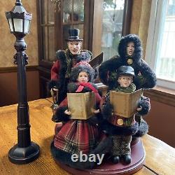 Christmas Carolers Family Display Winter Decor Plaid 2013