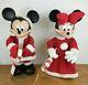 Christmas Disney Mickey And Minnie Mouse Pair 20 Animated Withbox