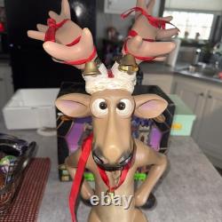 Christmas Funny Reindeer Christmas Statue Holiday Decor Sitting Figurine