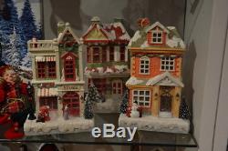 Christmas Houses and Store set of 3 in trm 3601643 RAZ Christmas NEW