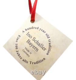 Christmas Ino Schaller Santa Claus With Sack Snow Tree Snowman Moose Teddy Bear