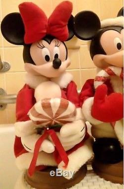 Christmas Motionette Disney Mickey Minnie Mouse 1996 Santa's Best Animated RARE