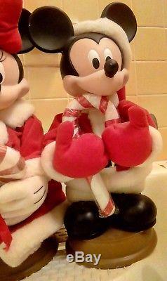 Christmas Motionette Disney Mickey Minnie Mouse 1996 Santa's Best Animated RARE
