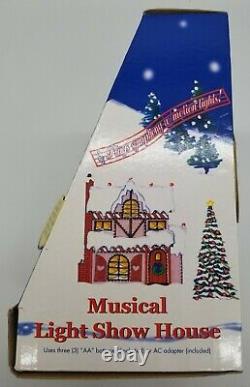 Christmas Musical Light Show House 2007 PAC(BVI) Ltd. New In Box Blinking Lights