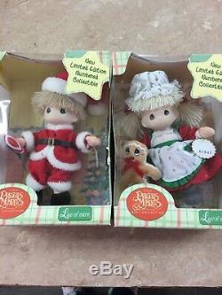 Christmas NOS Precious Moments Santa Claus & Mrs. Claus NUMBERED Ltd. Ed