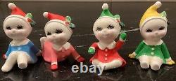 Christmas Novelty Japan Sugared Snow Babies READ Condition ORIGINAL STICKERS