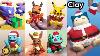 Christmas Pok Mon Figures Making Pikachu Eevee Charmander Squirtle Bulbasaur Gengar Snorlax