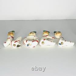 Christmas RARE & Scarce Pixie Candy Cane Candleholder NOEL Girls JAPAN Holt Vtg