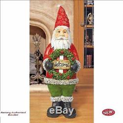 Christmas Santa Claus Welcoming Holiday Guests 36 Sculpture Statue