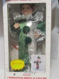 Christmas Telco Motionette Animated Marionette Puppet/elf Doll Nrfb