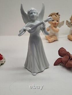 Christmas Vintage Collection Candle Holders Angels Figures Rare Lot Japan