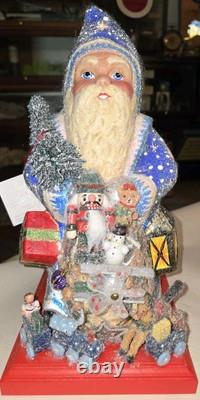 Christopher Radko Santa Paper/Plaster 2004 Schaller Ino Family Germany Signed