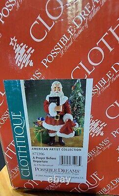 Clothtique #71206 A Prayer Before Departure Possible Dreams 2005 Santa