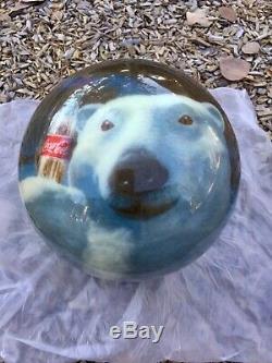 Coca Cola Polar Bear Bowling Ball Collector Brunswick Viz-a-ball 12 Lb Undrilled