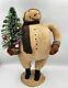 Cody Foster Esc Folkart Snowman With Christmas Tree, Scarf, Boots, Hat 16.5