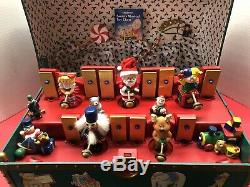 Collectible Vtg Santa's Musical Animated Lighted Toy Chest Mr Christmas Holiday