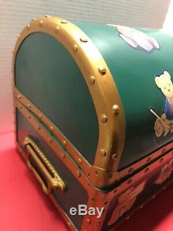 Collectible Vtg Santa's Musical Animated Lighted Toy Chest Mr Christmas Holiday