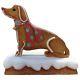 Cookie Gingerbread Dog Statue Christmas Display Prop