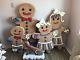 Cookie Gingerbread Family Statue Christmas Prop Decor Free Ship