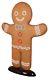 Cookie Gingerbread Man Christmas Prop Statue Decor Life Size Holiday