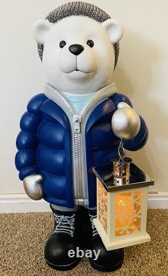 Costco 28 Hooded Polar Bear door greeter With LED Lamp & Original Box