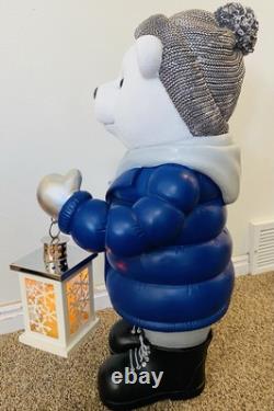 Costco 28 Hooded Polar Bear door greeter With LED Lamp & Original Box