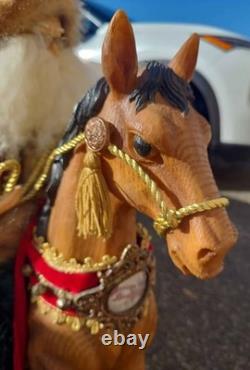 Costco Large Rocking Horse Santa 26