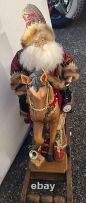 Costco Large Rocking Horse Santa 26