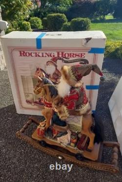 Costco Large Rocking Horse Santa 26