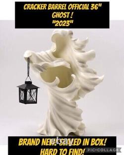 Cracker Barrel 36 White Ghost With Lantern 3 Foot Tall 2023 SHIPS TODAY