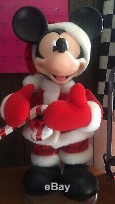 Cute Christmas Disney Mickey AND Minnie Mouse Pair 20 Animated WithBox
