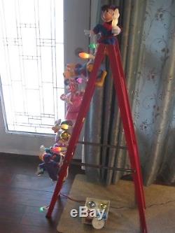 DISNEY 54 Mr Christmas Animated Mickeys Tree Trimmers 6 CHARACTERS SEE VIDEO