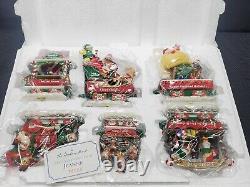 Danbury Mint 6 Pc SHELTIE Dog Christmas Express Train Complete, Never Displayed