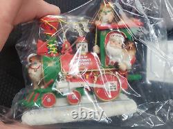 Danbury Mint 6 Pc SHELTIE Dog Christmas Express Train Complete, Never Displayed