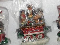 Danbury Mint 6 Pc SHELTIE Dog Christmas Express Train Complete, Never Displayed