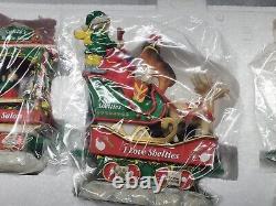 Danbury Mint 6 Pc SHELTIE Dog Christmas Express Train Complete, Never Displayed